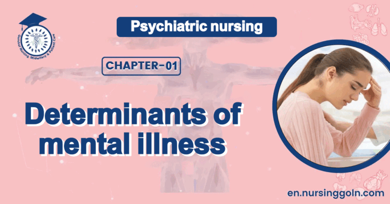 Determinants of mental illness | CHAPTER 1 | Psychiatric nursing