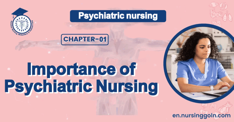 Importance of Psychiatric Nursing | CHAPTER 1 | Psychiatric nursing