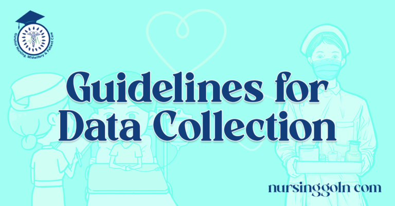 Guidelines for Data Collection
