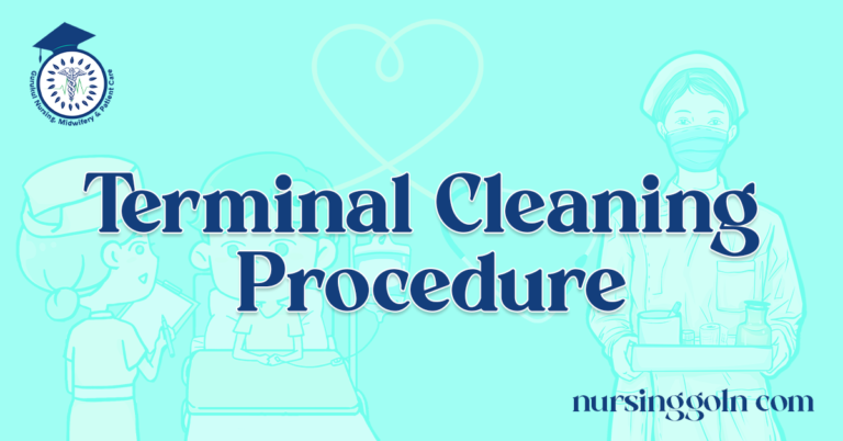 Terminal Cleaning Procedure