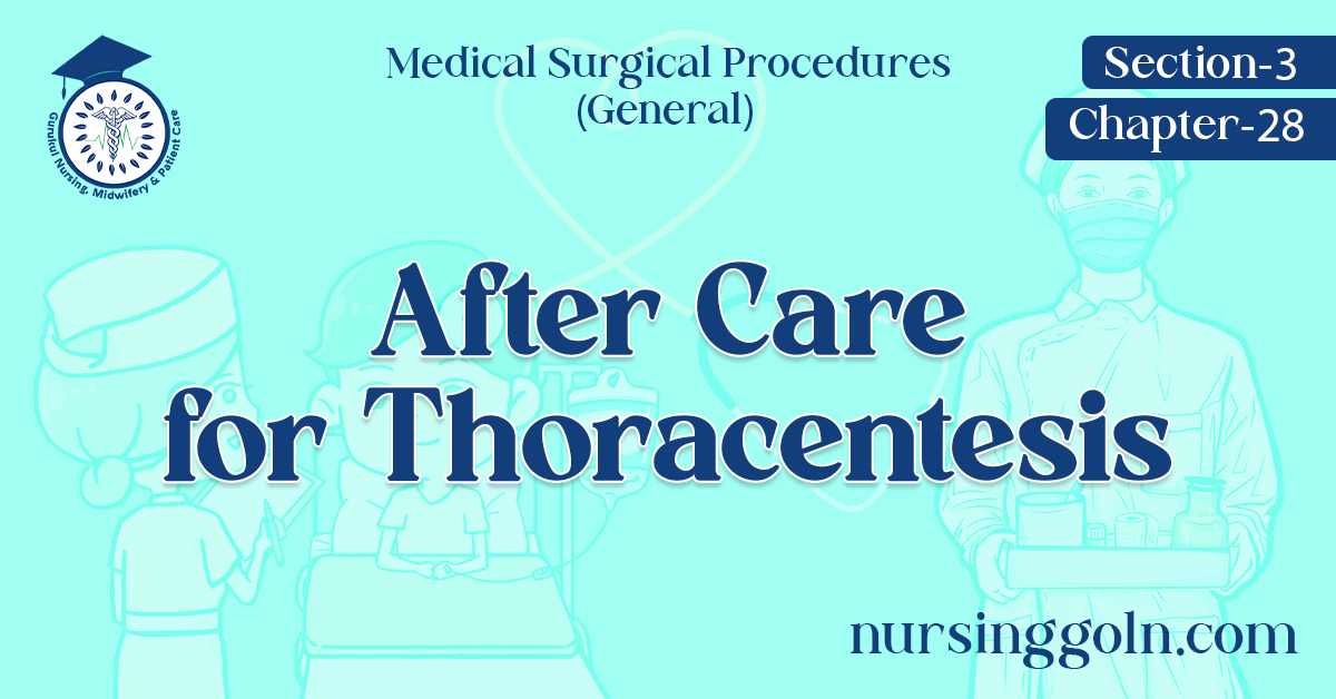 After Care for Thoracentesis