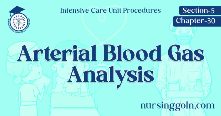 Arterial Blood Gas Analysis