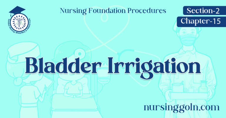 Bladder Irrigation
