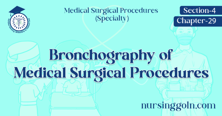Bronchography of Medical Surgical Procedures