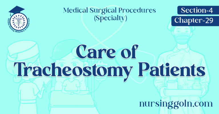 Care of Tracheostomy Patients
