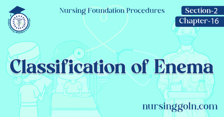 Classification of Enema