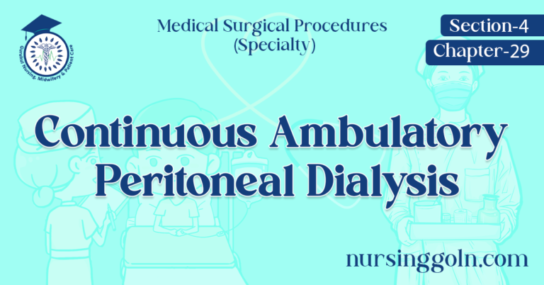 Continuous Ambulatory Peritoneal Dialysis