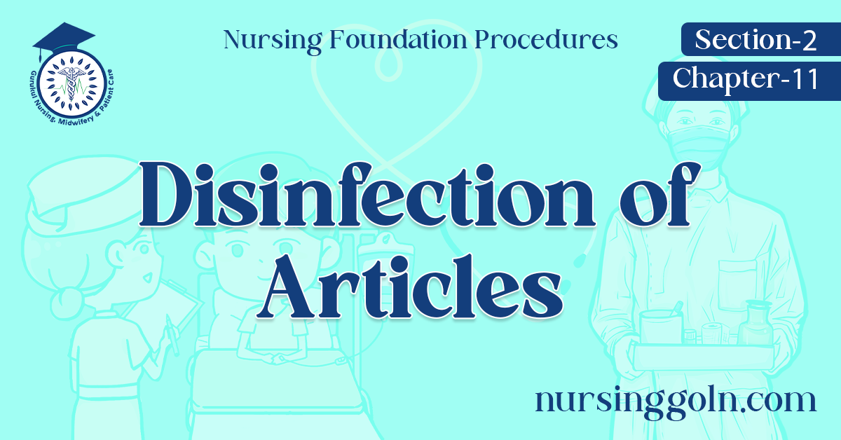 Disinfection of Articles