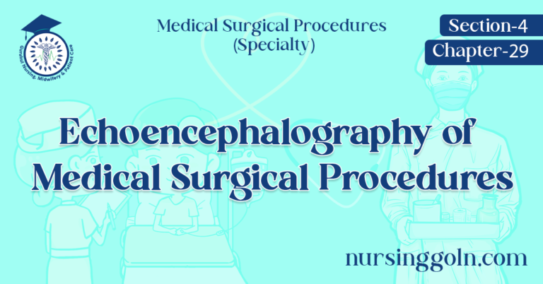 Echoencephalography of Medical Surgical Procedures