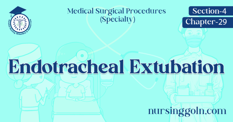 Endotracheal Extubation