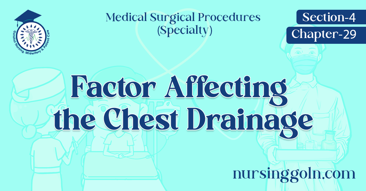 Factor Affecting the Chest Drainage