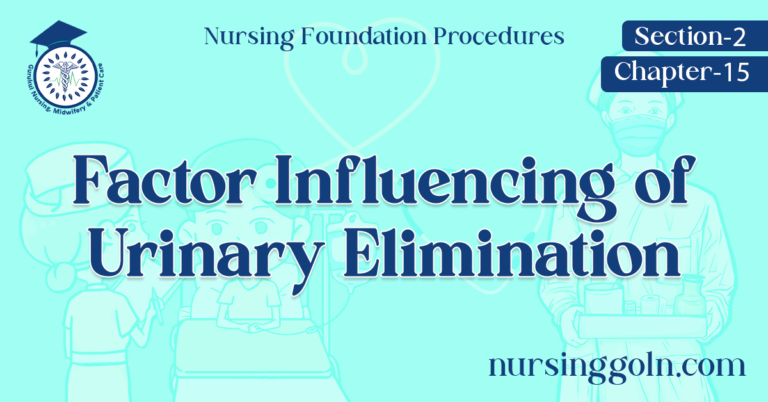 Factor Influencing of Urinary Elimination