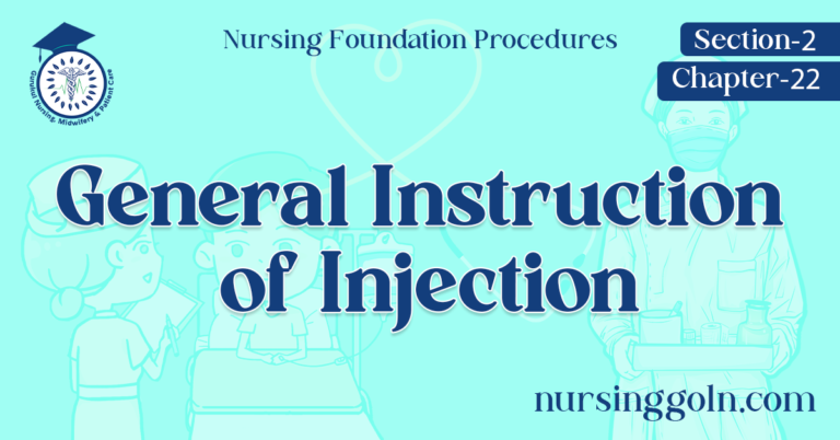General Instruction of Injection