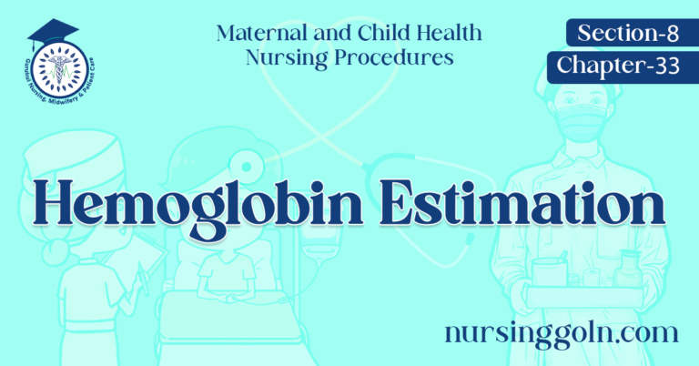 Hemoglobin Estimation