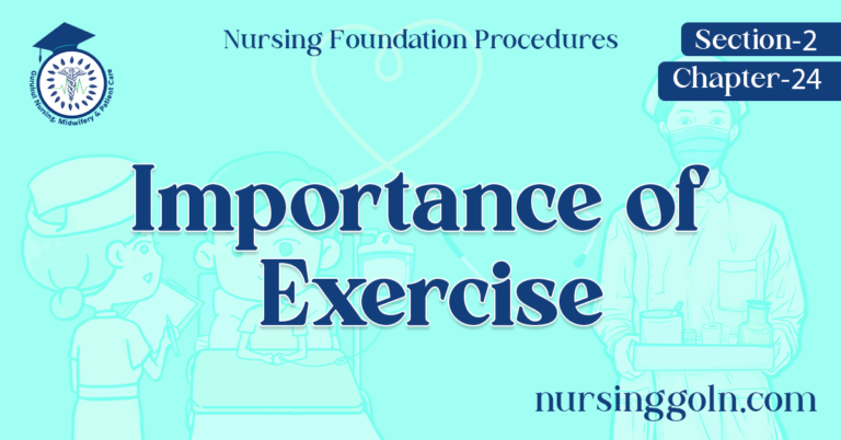 Importance of the Exercise