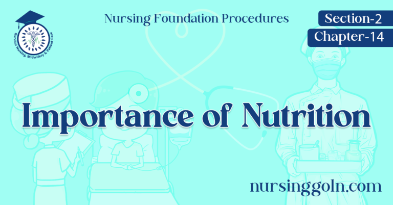 Importance of Nutrition