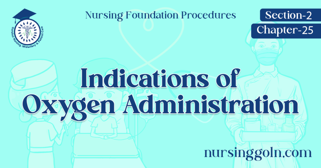 Indications of Oxygen Administration