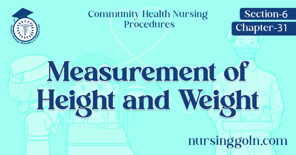 Measurement of Height and Weight