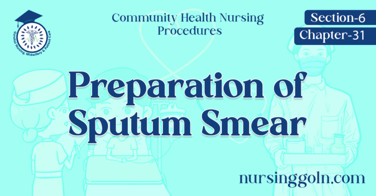 Preparation of Sputum Smear