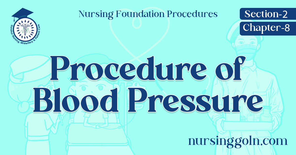 Procedure of Blood Pressure
