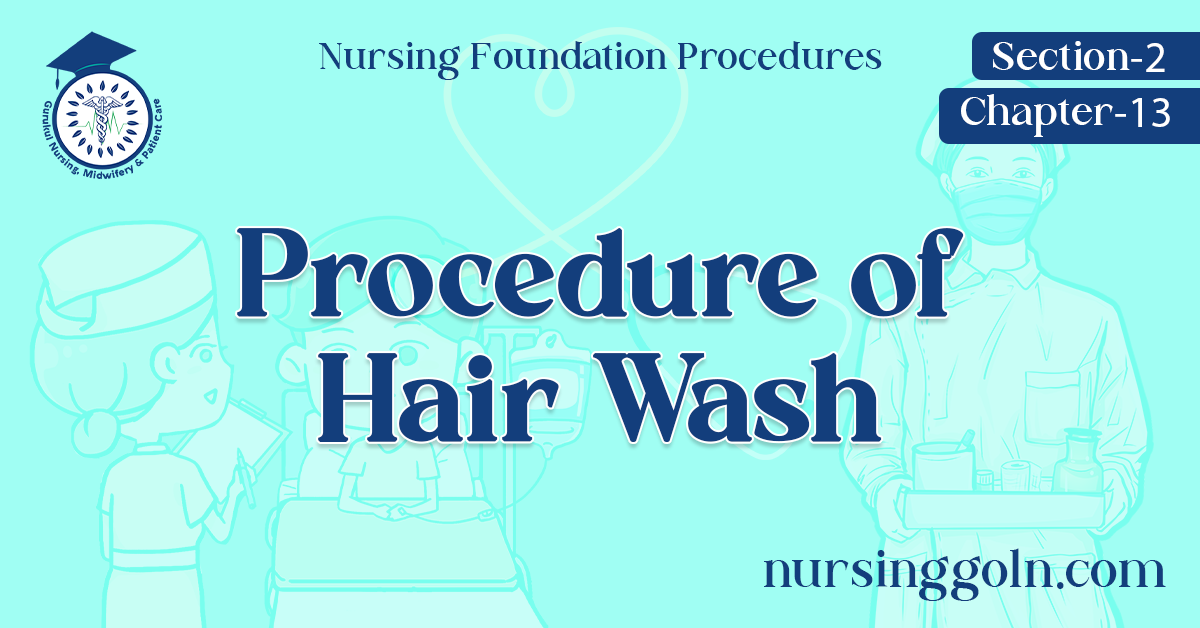 Procedure of Hair Wash