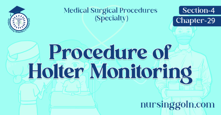 Procedure of Holter Monitoring
