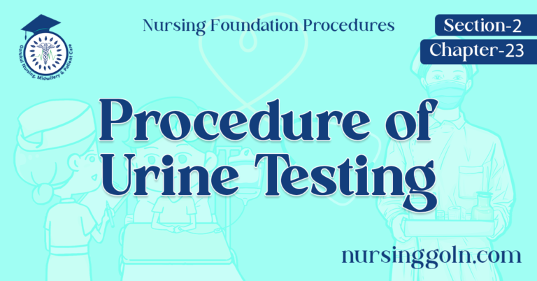 Procedure of Urine Testing