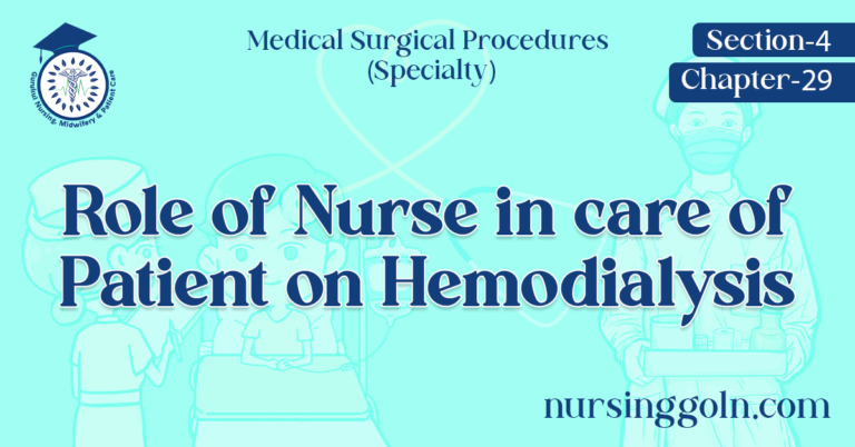 Role of Nurse in care of Patient on Hemodialysis