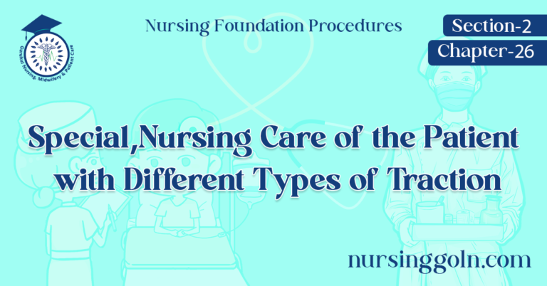 Special,Nursing Care of the Patient with Different Types of Traction