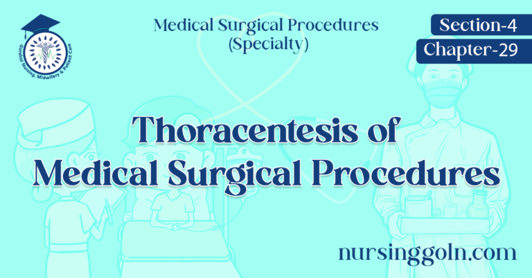 Thoracentesis of Medical Surgical Procedures