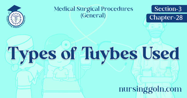 Types of Tuybes Used