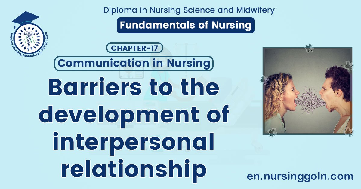 Barriers to the development of interpersonal relationship | CHAPTER 17 | Fundamentals of Nursing
