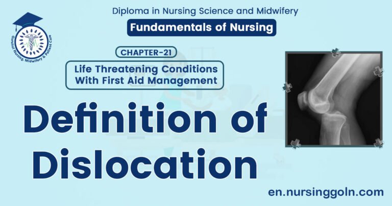 Definition of Dislocation | CHAPTER 21 | Fundamentals of Nursing