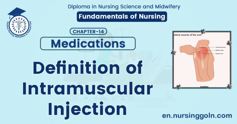 Definition of Intramuscular Injection | CHAPTER 14 | Fundamentals of Nursing