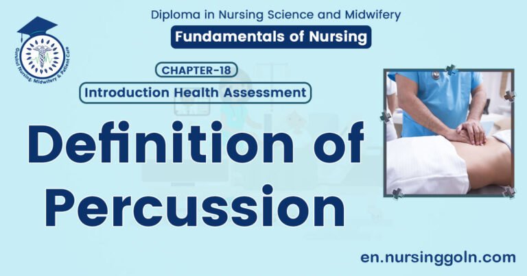 Definition of Percussion | CHAPTER 18 | Fundamentals of Nursing