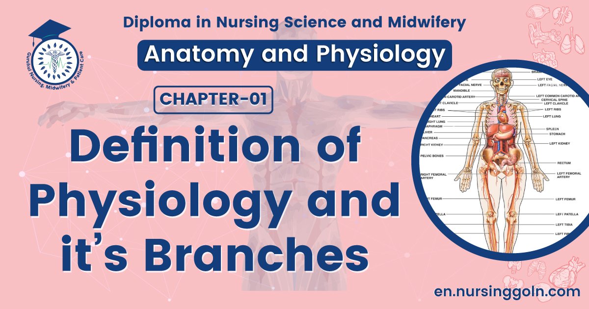 Definition of physiology and it's Branches | CHAPTER 1 | Anatomy and physiology