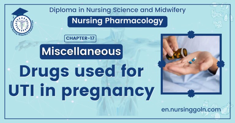 Drugs used for UTI in pregnancy
