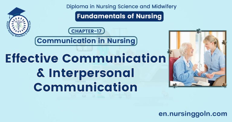 Effective Communication & Interpersonal Communication | CHAPTER 17 | Fundamentals of Nursing