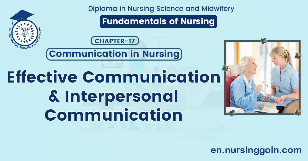Effective Communication & Interpersonal Communication | CHAPTER 17 | Fundamentals of Nursing