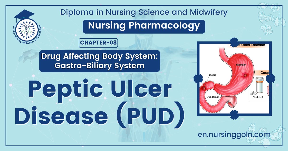 Concept of Peptic Ulcer Disease (PUD) | CHAPTER-8 | Pharmacology
