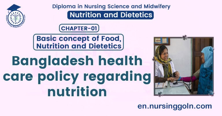 Bangladesh health care policy regarding nutrition