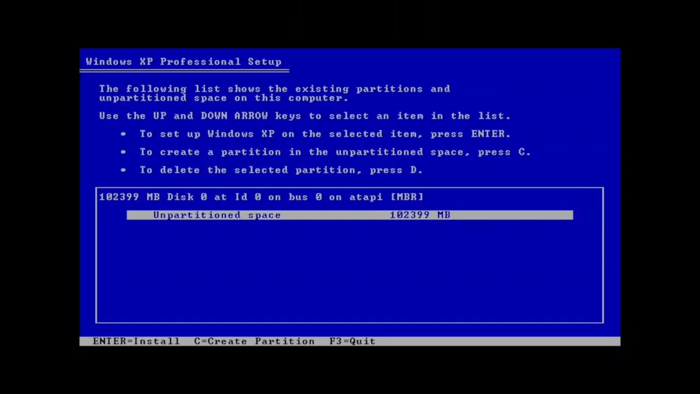 Beginning the Install