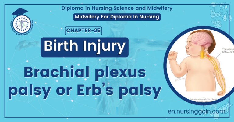 Brachial plexus palsy or Erb's palsy