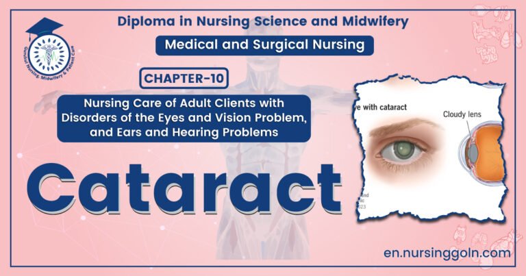 Definition of Cataract | CHAPTER-10 | Medical and Surgical Nursing