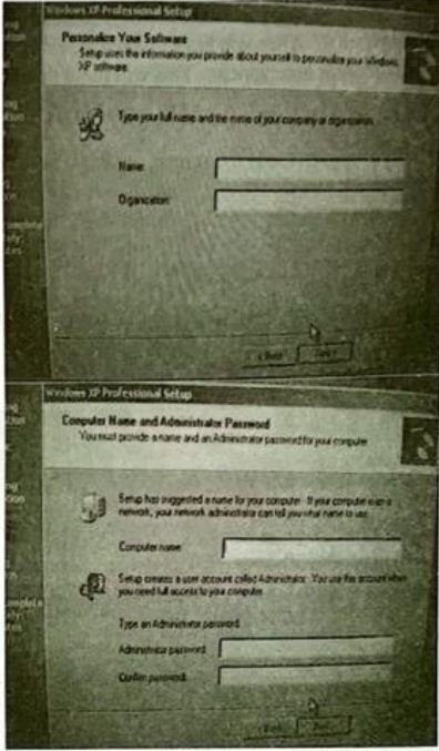 Choosing Your Keyboard Layout, Organization, and Computer Name