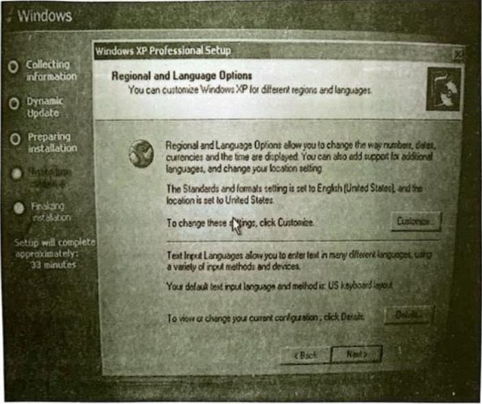 Choosing Your Keyboard Layout, Organization, and Computer Name