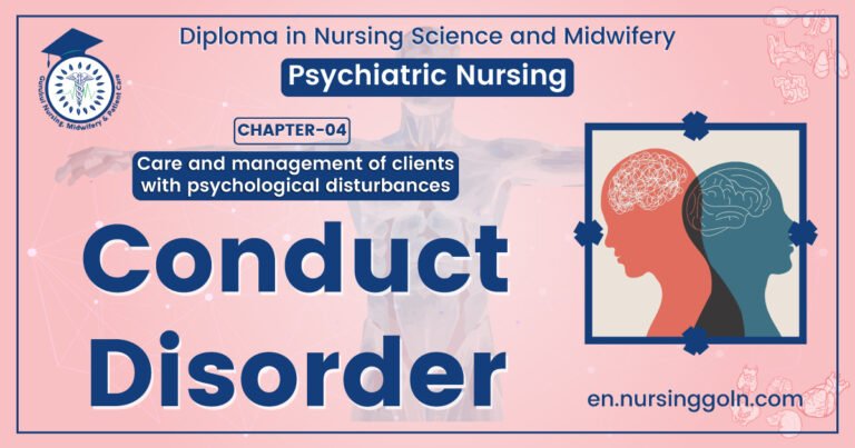 Conduct disorder | CHAPTER 4 | Psychiatric nursing