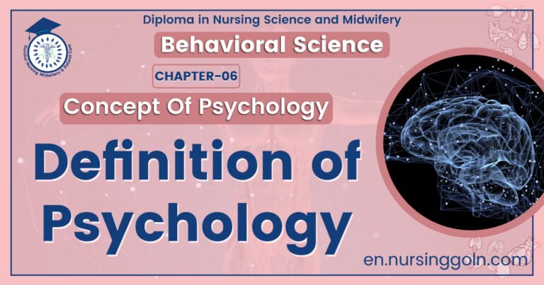 Definition of Psychology | CHAPTER 6 | Behavioral Science