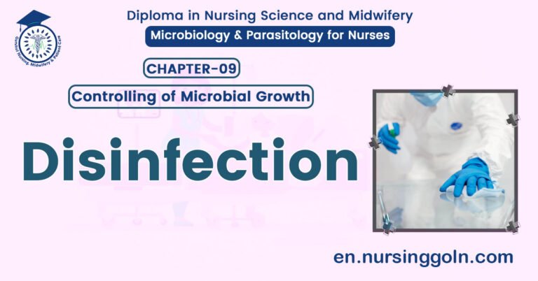 Concept about Disinfection | CHAPTER 9 | Microbiology & Parasitology for Nurses