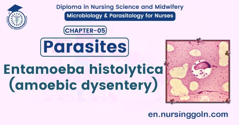 Entamoeba histolytica | CHAPTER 5 | Microbiology & Parasitology for Nurses